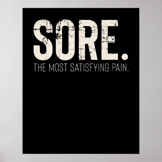 Geschiktheid Gym Workout Motivatie citaat Poster (Voorkant)