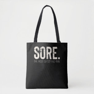 Geschiktheid Gym Workout Motivatie citaat Tote Bag