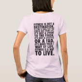 Geschiktheid is een manier om te leven - Motivatie T-shirt (Achterkant)
