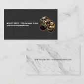 geschiktheid | Man krulgewicht Visitekaartje (Voorkant / Achterkant)