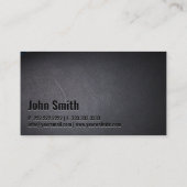Geschiktheid Moderne, gebold tekst elegante donker Visitekaartje (Achterkant)