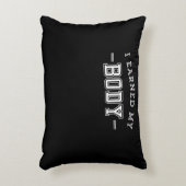 Geschiktheid Motivatie Gezegde dat ik verdiende mi Accent Kussen (Voorkant(Verticaal))