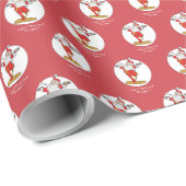 Geschiktheid oefent Kerstmis uit met de Kerstman Cadeaupapier (Rol Hoek)