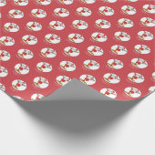 Geschiktheid oefent Kerstmis uit met de Kerstman Cadeaupapier (Hoek)