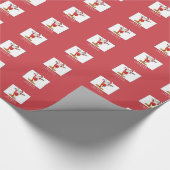 Geschiktheid oefent Kerstmis uit met de Kerstman Cadeaupapier (Hoek)