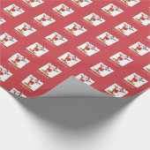 Geschiktheid oefent Kerstmis uit met de Kerstman Cadeaupapier (Hoek)