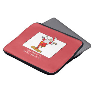 Geschiktheid oefent Kerstmis uit met de Kerstman Laptop Sleeve