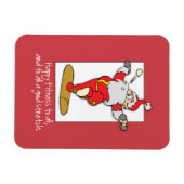 Geschiktheid oefent Kerstmis uit met de Kerstman Magneet (Horizontaal)