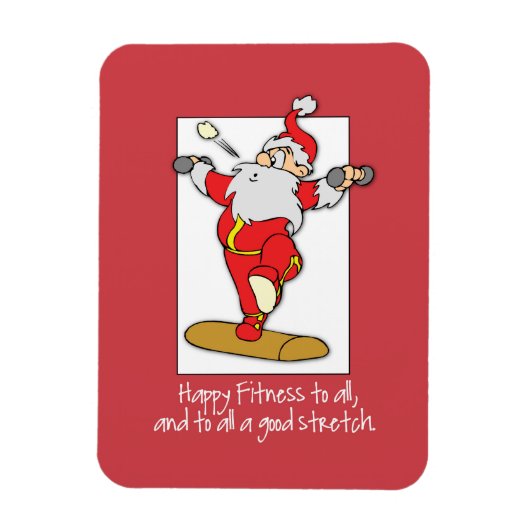 Geschiktheid oefent Kerstmis uit met de Kerstman Magneet (Verticaal)