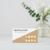 geschiktheid | Pictogrammen voor persoonlijke trai Visitekaartje (Staand voorkant)