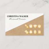 geschiktheid | Pictogrammen voor persoonlijke trai Visitekaartje (Voorkant)