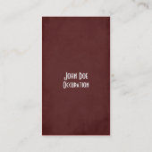 Geschiktheid Visitekaartje vrije week Kortingskaartje (Achterkant)