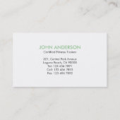 Geschiktheid - Visitekaartjes (Achterkant)