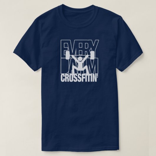 Geschiktheid voor cross-fit Gym Workout T-Shirt (Design voorkant)