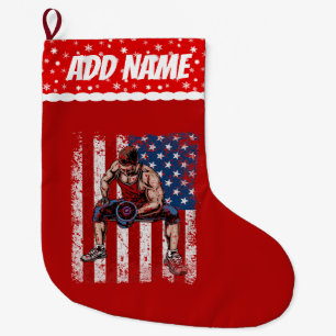 Geschiktheid voor gewichtlifter grote kerstsok