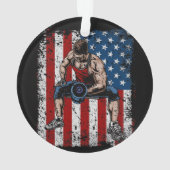 Geschiktheid voor gewichtlifter ornament (achterkant)