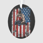 Geschiktheid voor gewichtlifter ornament (voorkant)