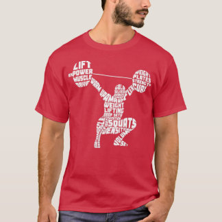 Geschiktheid voor gewichtstoename Gym Word Art T-shirt