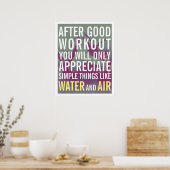 Geschiktheid voor gymstijl motivatie cover poster (Keuken)