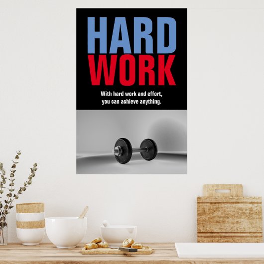 Geschiktheid voor hard werken, poster (Keuken)