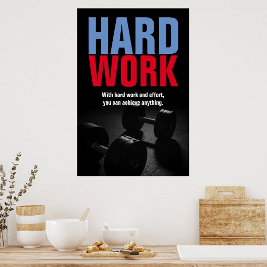 Geschiktheid voor hard werken, poster (Keuken)