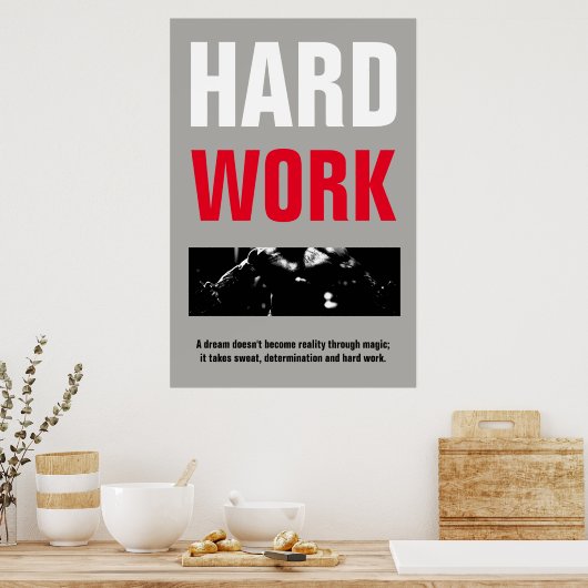 Geschiktheid voor hard werken, poster (Keuken)