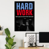 Geschiktheid voor hard werken, poster (Thuiskantoor)