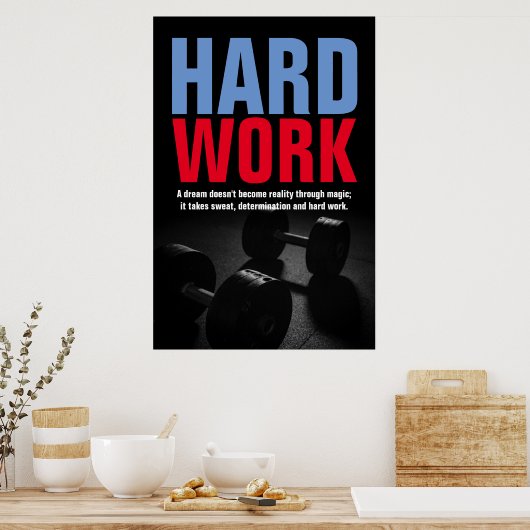 Geschiktheid voor hard werken, poster (Keuken)