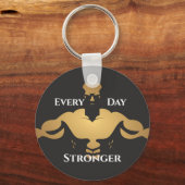 Geschiktheid voor lichaamsbouw Motivatie Mannen Gy Sleutelhanger (Voorkant)