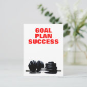 Geschiktheid voor training in trainen voor Goal Pl Briefkaart (Staand voorkant)