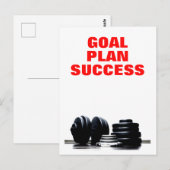 Geschiktheid voor training in trainen voor Goal Pl Briefkaart (Voorkant / Achterkant)