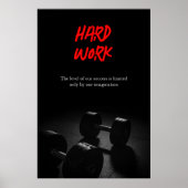 Geschiktheid voor training voor hard werken poster (Voorkant)