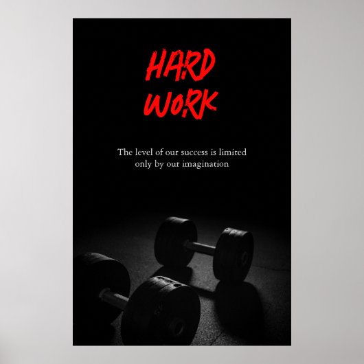 Geschiktheid voor training voor hard werken poster (Voorkant)