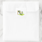 Geschiktheid voor uitwerkingen in derde pijler vierkante sticker (Tas)