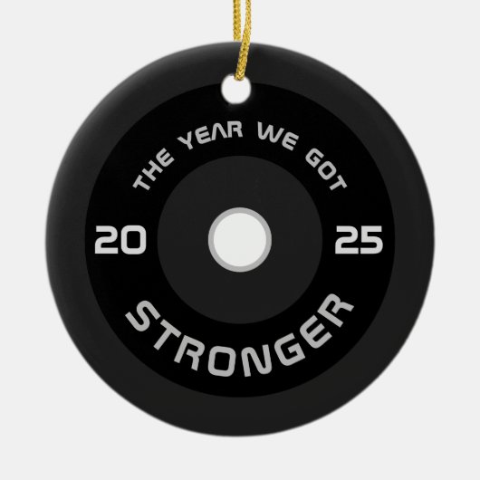 Geschiktheid voor weeglifter 2022 op maat keramisch ornament (Voorkant)