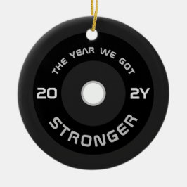 Geschiktheid voor Weightlifter barbell 2022 foto m Keramisch Ornament