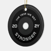 Geschiktheid voor Weightlifter barbell 2022 foto m Keramisch Ornament (Links)