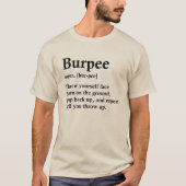 Geschiktheid voor workout Burpee Definition T-shirt (Voorkant)