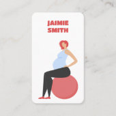 Geschiktheid voor zwangere trainer visitekaartje (Voorkant)