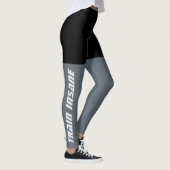 Geschiktheid voor zwarte en grijze trein leggings (Rechts)