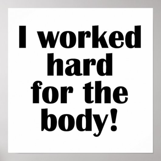 Geschiktheid waar ik hard voor werkte poster (Voorkant)