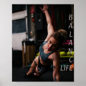 Geschiktheid Yoga-balans Poster (Voorkant)