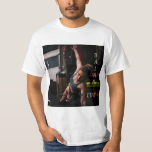 Geschiktheid Yoga-balans T-shirt
