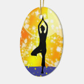 Geschiktheid! Yoga - Boom - SRF Keramisch Ornament (Links)