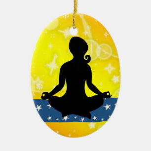 Geschiktheid! Yoga - SRF Keramisch Ornament