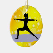 Geschiktheid! Yoga - Warrior - SRF Keramisch Ornament (Rechts)