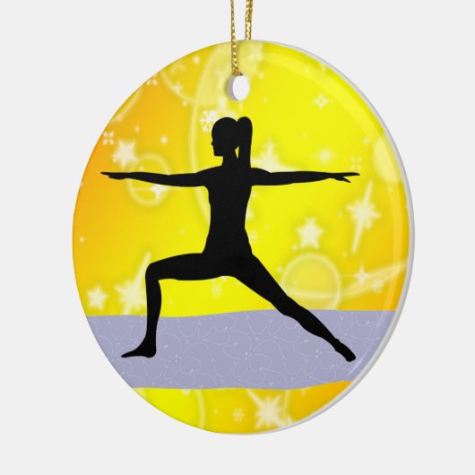 Geschiktheid! Yoga - Warrior - SRF Keramisch Ornament (Links)