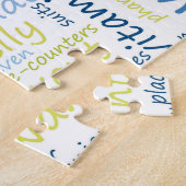 Geschiktheidsconcept voor gewichtsverlies en gezon legpuzzel (Zijkant)