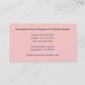 Geschiktheidsinstructeur Sjabloon bedrijfskaart Visitekaartje (Achterkant)