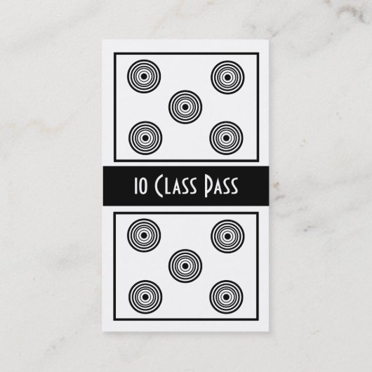 Geschiktheidsklasse visitekaartje 10-klassekaart klantenkaartje (Achterkant)